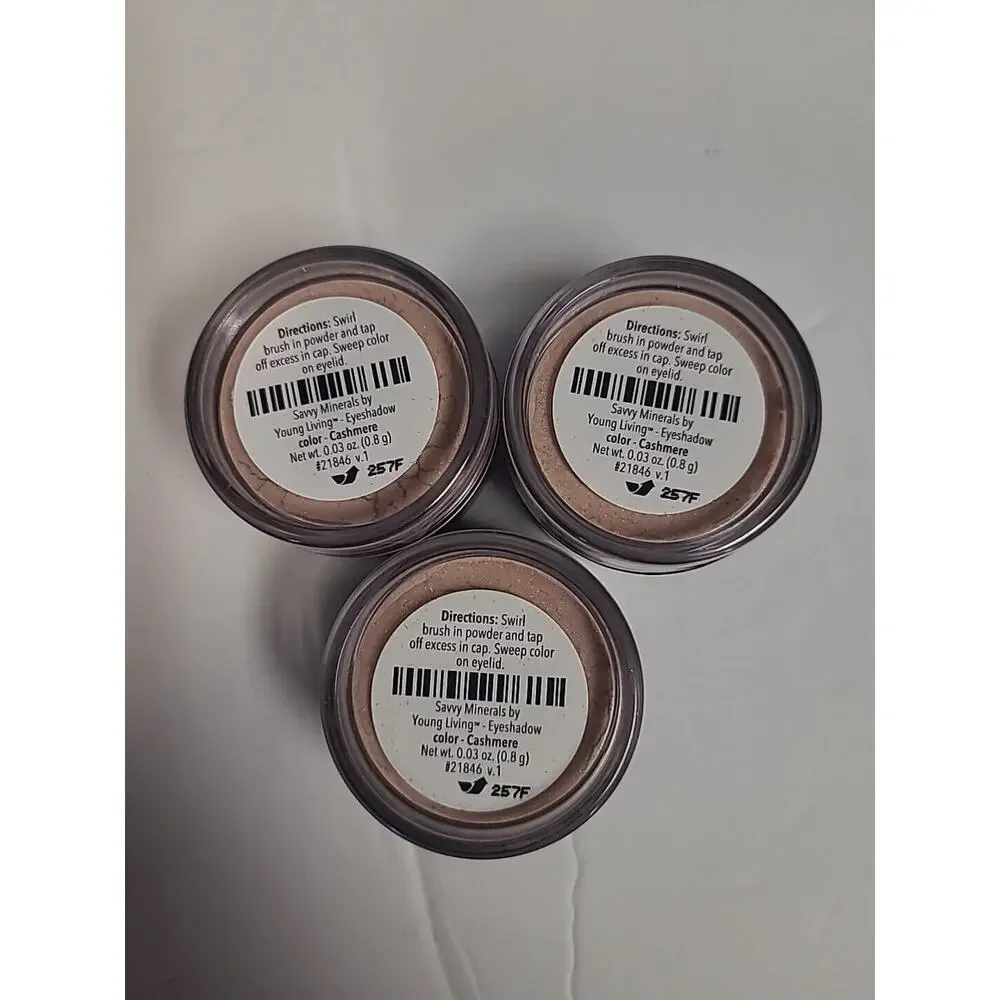 Savvy Minerals by Young Living Eyeshadow Cashmere NEW - LOT OF 3